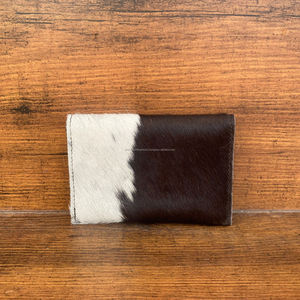 กระเป๋าใส่เหรียญหนังวัวแท้ขนาดเล็กเคสใส่บัตรแบบตะวันตกกระเป๋าสตางค์กระเป๋าหน้าบางสำหรับผู้หญิงใส่บัตรเครดิต/ซองใส่เงินสด - Product Image 5