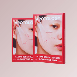 Mascarilla facial coreana Arotolroji Glutathione Collagen Glow Lifting Mask, 5 unidades, mascarilla coreana en láminas, mascarilla facial para hombres, mascarillas de colágeno en láminas - Product Image 5