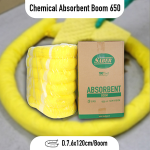 Barrera Absorbente Química 650, Barrera Absorbente para Derrames Químicos Industriales, para Control de Líquidos Peligrosos Ácidos y Alcalinos, Laboratorio, Fábrica - Product Image 2