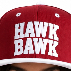 Casquette Snapback Unisexe Premium Réglable Respirante Élégante Rouge et Blanche à Visière Plate 6 Panneaux en Coton Respirant Décontractée - Product Image 5