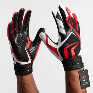 Adult Football Receiver Gloves with Strong Tacky Palm Grip, Flexible Comfort, and Secure Wrist Support - Product Image 5