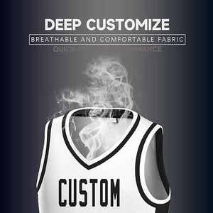 Camisetas de Baloncesto Personalizadas al Por Mayor con Logotipo en Blanco, de Secado Rápido, Tallas Grandes, Nueva Llegada, Ropa Deportiva Transpirable - Product Image 5