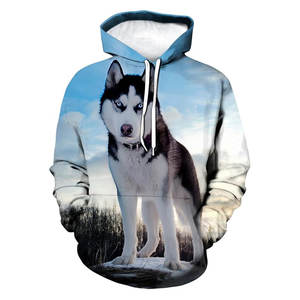 Sweat-shirt à capuche imprimé 3D Husky de Sibérie, motif animalier, pull décontracté, streetwear tendance pour hommes, femmes, adolescents, garçons, filles, confortable - Product Image 1