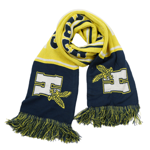 Unisex Double Layer Knit Scarf <b>Fan</b> Pattern Stadium Event Supporter Scarf Warm Sports Fanwear Accessory - Product Image 5