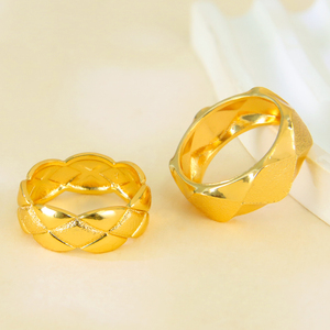 Bagues de Mariage Vintage Plaqué Or 21 carats en Gros avec Turquoise et Zirconium pour Femme – Idéal Cadeau - Product Image 4
