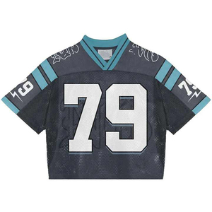 Camiseta de Fútbol Americano Personalizada al por Mayor, Transpirable, de Malla, 100% Poliéster, Antibacteriana, de Secado Rápido, Cuello en V, Correa Ajustable - Product Image 1