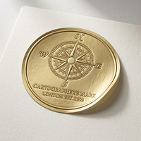 Etiquetas Adhesivas con Logotipo de Código de Barras Impresas en Relieve con Lámina Dorada 3D Personalizadas