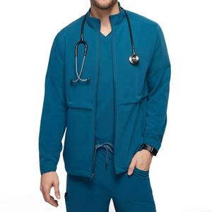 Veste médicale durable en tissu extensible pour infirmières et médecins, idéale pour l'automne et l'hiver, veste de travail pour hôpital - Product Image 6