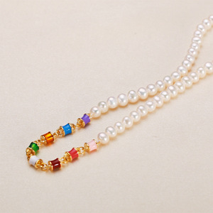 Caja de Regalo para el Día de la Madre y el Día de la Mujer 2025, Collar y Aretes de Plata S925 con Perlas de Agua Dulce de 8-9 mm Libres de Nucleares, Joyería de Moda con Cuentas - Product Image 4