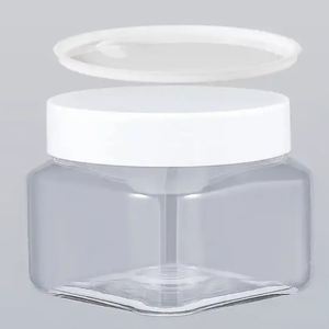 Wholesale 250ml PET jar Plastic Protein Powder Jar <b>Container</b> with Custom Logo Printing Empty Supplement Bottle - Product Image 3