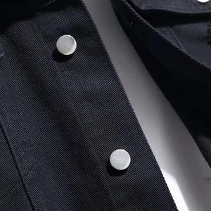 Veste en jean printemps-automne pour hommes, grande taille, style workwear, manteau en jean, vente en gros d'usine, vestes en jean bleues unisexes - Product Image 5