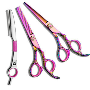 Tijeras de Corte de Pelo Profesionales de Alta Calidad OEM, Acero Inoxidable, Hechas a Mano, Punta Afilada, para Diestros, 32 Dientes, Medianas - Product Image 2