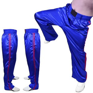 Unisex High Quality MMA Kickboxing <b>Trousers</b> with Elastic Waist Custom Logo Label Adjustable Fit Muay Thai Kickboxing Pant - Product Image 3