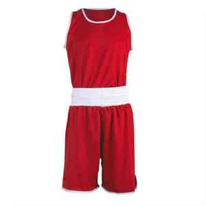 Vente en gros 2026 – Uniformes de boxe personnalisés de haute qualité en Spandex/Polyester, ensembles confortables avec logo sur mesure, service OEM - Product Image 1