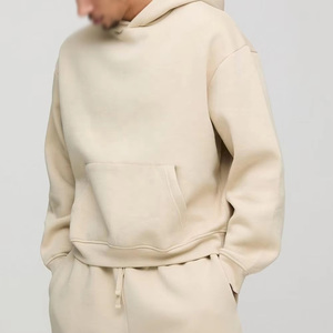 Nuevo Conjunto Deportivo de Moda para Hombre, Sudadera con Capucha y Pantalones Holgados de Felpa con Cintura Elástica y Parte Inferior Abierta - Product Image 3