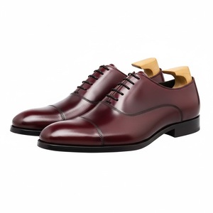 Chaussures Derby montantes de luxe à lacets pour hommes, en cuir véritable, à bout carré ou pointu, légères, personnalisables, pour le bureau et les mariages, marque OEM - Product Image 6