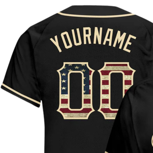 Black Baseball Jersey for Men Button Down Team Uniform Breathable Lightweight <b>Athletic</b> Tournament Sports Apparel Shirt - Product Image 5