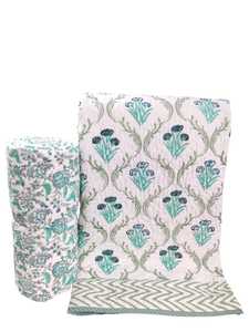 Edredones de Algodón Puro de Doble Cara con Hermoso Diseño Estampado a Mano, Proveedor Mayorista para Tiendas de Decoración del Hogar - Product Image 4