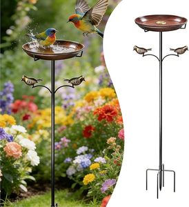 Bebedero para pájaros de metal personalizable para patio trasero, jardín y actividades de aves silvestres al aire libre cada mañana. - Product Image 3