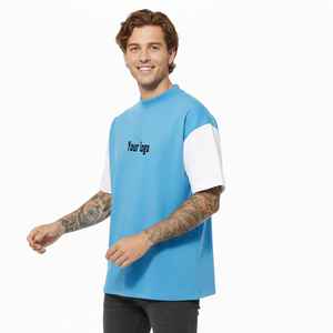Top Quality Hip Hop Custom Color Summer Casual Wear Men's <b>T</b>-Shirt 100% Cotton Oversized Breathable Custom Logo 180g Fabric Quick - Product Image 2