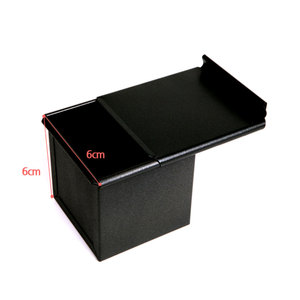 PTFE Non-Stick Cube Bread Pan 6x6x6cm Sliding Lid High Heat Resistance PFOA Free Double Coated <b>Baking</b> Dish - Product Image 2