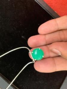 Pendientes de cadena de serpiente de plata hechos a mano con ónix verde de calidad AAA, precio de oferta, piedra de nacimiento de mayo, joyería de diseño a precio mayorista - Product Image 1