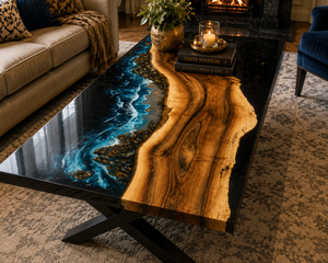 Royal River <b>Coffee</b> <b>Table</b> Luxury Resin Wood <b>Table</b> Modern <b>Epoxy</b> Furniture Elegant Living Room Decor Handmade Luxury <b>Table</b> - Product Image 2