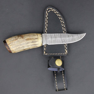 Cuchillo de caza de acero de Damasco hecho a mano de alta calidad, personalizado, con mango de madera, tipo Skinner, de 4 pulgadas, ¡muy vendido! - Product Image 1