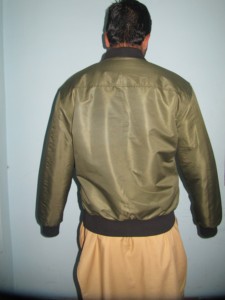 High Quality Contrasting Colors <b>Men's</b> Unisex <b>Bomber</b> <b>Jacket</b> with Stand Collar Front Logo Waterproof Breathable Winter OEM Service - Product Image 3