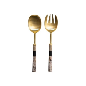 Top Trend Luxury Decorative Flatware Spoon Restaurants Designed Popular Eco-Friendly Stainless Steel Cutlery Set - Product Image 1