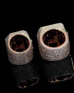 Custom 925 Silver Moissanite <b>Iced</b> Out Hip Hop <b>Ring</b> for Men Square Statement Band Wedding Party Jewelry - Product Image 2