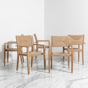 Fabricant de chaises en corde d'extérieur en gros, fauteuil de jardin en teck, style scandinave, résistant aux intempéries, approvisionnement direct en usine en gros - Product Image 5