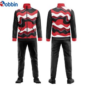 Conjunto Deportivo de Alta Calidad para Hombre, Estampado, Informal, para Fútbol, Running, con Cuello Alto, Transpirable - Product Image 1