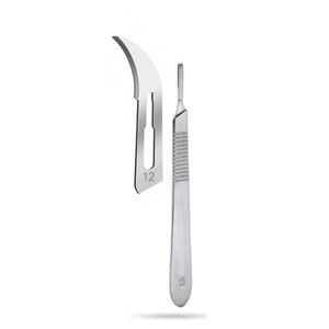 Cuchilla Quirúrgica Estéril Premium + 100 Hojas Quirúrgicas de Acero Inoxidable de Grado Médico, Instrumento de Corte de Precisión Desechable - Product Image 2