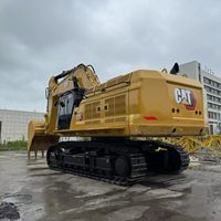 Excavatrice sur chenilles d'occasion de 74,4 tonnes avec moteur Cummins, pompe Eaton, PLC, capacité de godet de 4,4 m, modèle 2020-2026, engrenage à roulement, puissance de 362 kW