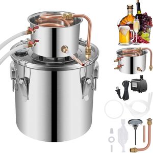 Kit per Distillazione Alcolica da 100L con Capacità di 5 Galloni/21L e Pompa di Circolazione per Distillazione di Birra - Product Image 1