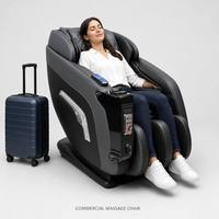 Sillón de Masaje 3D con Pago con Monedas y Billetes, SL Track, Gravedad Cero, Shiatsu de Cuerpo Completo, Reclinable, de Alta Resistencia, Comercial, para Sala de Espera de Spa