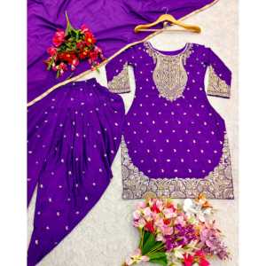 ชุดราตรีดีไซเนอร์ชุดปาร์ตี้สวมใส่ด้านบน doti dupatta - Product Image 4