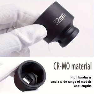 Set di 35 Chiavi a Bussola Profonde Rosse da 1/2 Pollice, Metriche 8-32mm, in Valigetta Portatile per Dadi di Alberi e Assi, Attrezzi per Riparazione Auto - Product Image 3