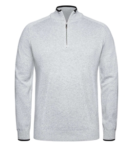 Men's Over Size Half-Zip Pullover Knitted Long Sleeve Sweater Solid Color High Quality Breathable Casual Winter Wear Custom - Product Image 5