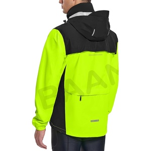 Chaqueta Impermeable para Hombre, Cortavientos, Impermeable, para Correr, Ciclismo, Senderismo, con Capucha, Ligera, Reflectante, Plegable - Product Image 1