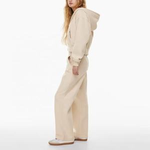 Econex Sports 2025 Survêtement 2 pièces doux au beurre pour femme Sweat à capuche à manches longues et leggings évasés Ensemble de gymnastique - Product Image 1