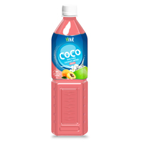 Agua de coco 1L botella para mascotas OEM Etiqueta Privada ISO certificada Lista para exportar Muestra gratis