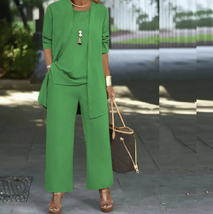 Ensembles trois pièces en coton respirant pour femmes Ensembles pour femmes Mode décontractée respirante Ensembles trois pièces en coton pour femmes du Pakistan - Product Image 3