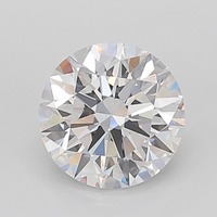 Berlian Bulat Bundar Buatan Laboratorium, Kejernihan VS1, Potongan Luar Biasa, Fancy Light, untuk Pembuatan Perhiasan Cincin Tunangan