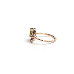 Anillo de Compromiso con Peridoto de Corte Ovalado, Plata de Ley 925, Oro, Lujoso, Hecho a Mano, Piedra Preciosa, Anillo de Nacimiento de Agosto, Joyería para Mujer - Product Image 3