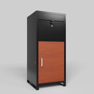 Outdoor Storage 36.6"x 15.75"x 15.75" Floor-Standing Parcel Drop <b>Box</b> with Burglary-Proof Courier Locker <b>Combination</b> <b>Lock</b> - Product Image 1