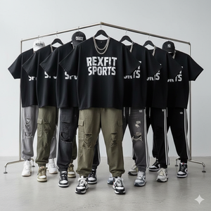 เสื้อยืดสีพื้นคุณภาพสูงราคาส่ง เสื้อผ้าสตรีทแวร์ขายส่งตามความต้องการของลูกค้า พิมพ์ลายโลโก้บนเสื้อยืด - Product Image 5