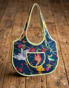 Sac fourre-tout léger matelassé à imprimé léopard 100% coton avec chaînes, poche avant, fermeture éclair ouverte, style bohème, toutes saisons - Product Image 5