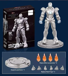 Figura de acción Iron Men Assembling Mk6 Blocks Is Coming, muñeco creativo tres en uno, ¡águela para comenzar la divertida aventura! - Product Image 4